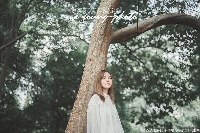 白衬衫水润嘟嘟唇美少女森系小清新写真照