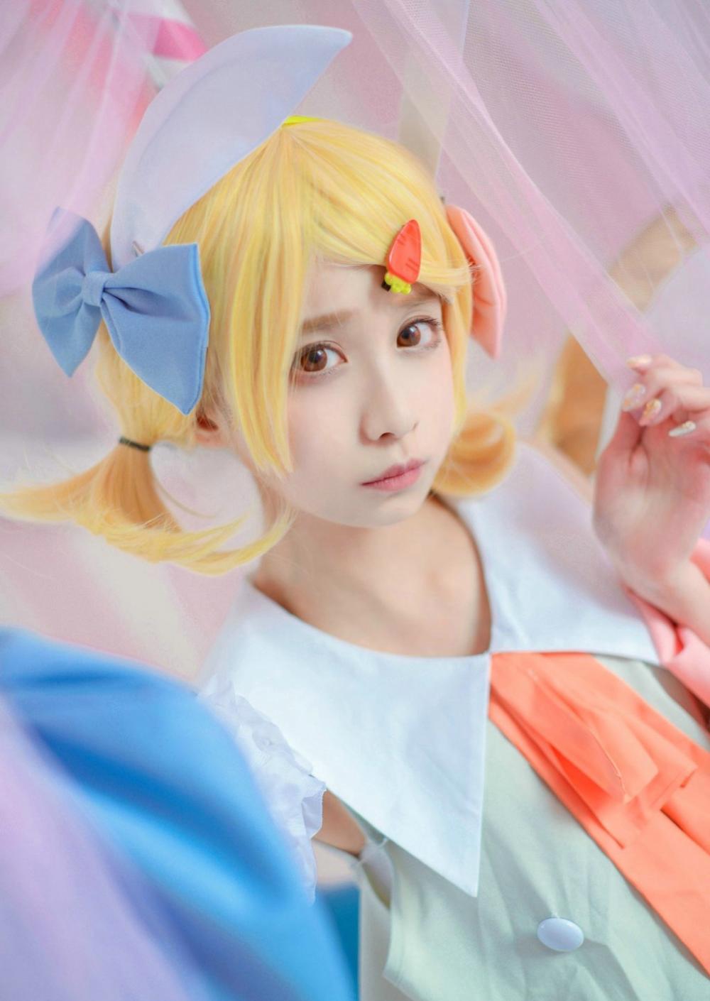 呆萌可爱镜音双子cosplay写真