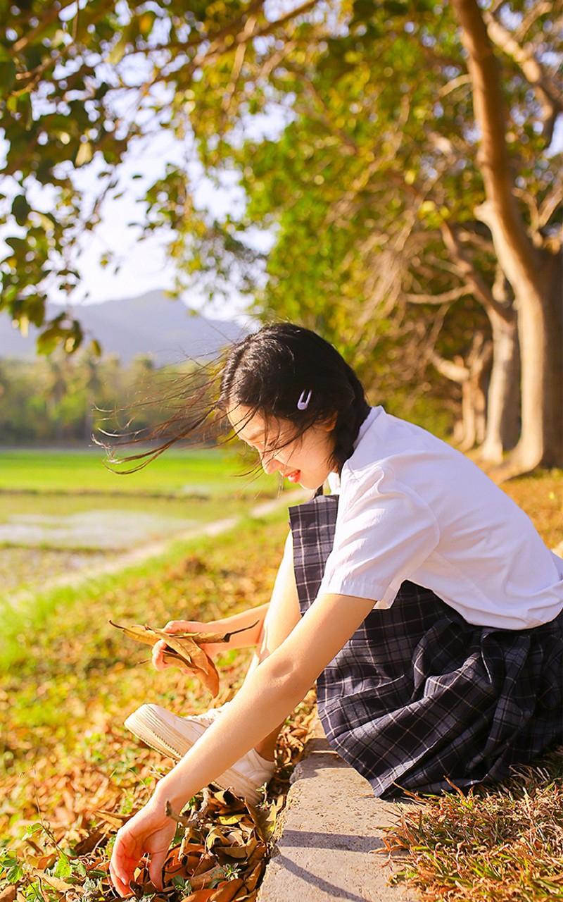 文艺校园班花学生妹野外制服诱惑清纯唯美写真