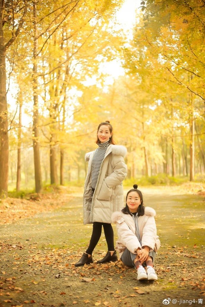 素人美女闺蜜秋天户外踏青艺术照清纯小清新写真